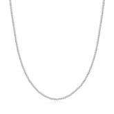 Silver Shiny Curb Necklace